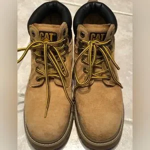 Caterpillar Shoes Nwob Cat Suede Boots Sz 55 Men Minor Discolorationtongue Of Left Shoe See Pic Poshmark